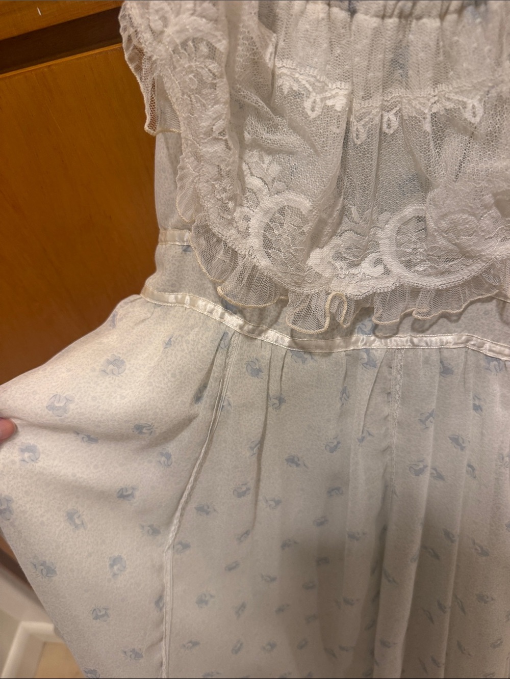 Gunne Sax Cream Lace Dress